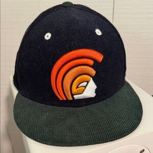 Fitted Mua Navy Dark Green Corduroy 59Fifty Hat by Fitted Hawaii x New Era 7 3/8